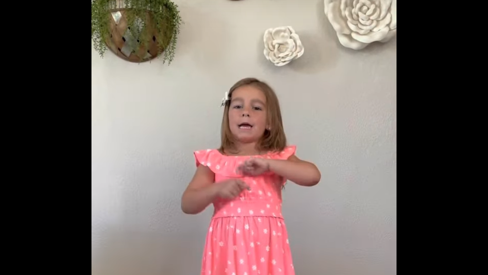 4: Hartverwarmende video van Irelynn (5 jaar) die 'You Say' zingt in gebarentaal